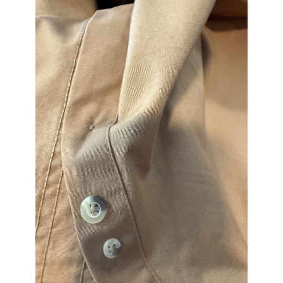 Sportsmans Warehouse Outfitters Canvas Utility Shirt Khaki Neon Shoulder Size XL - Picture 10 of 10